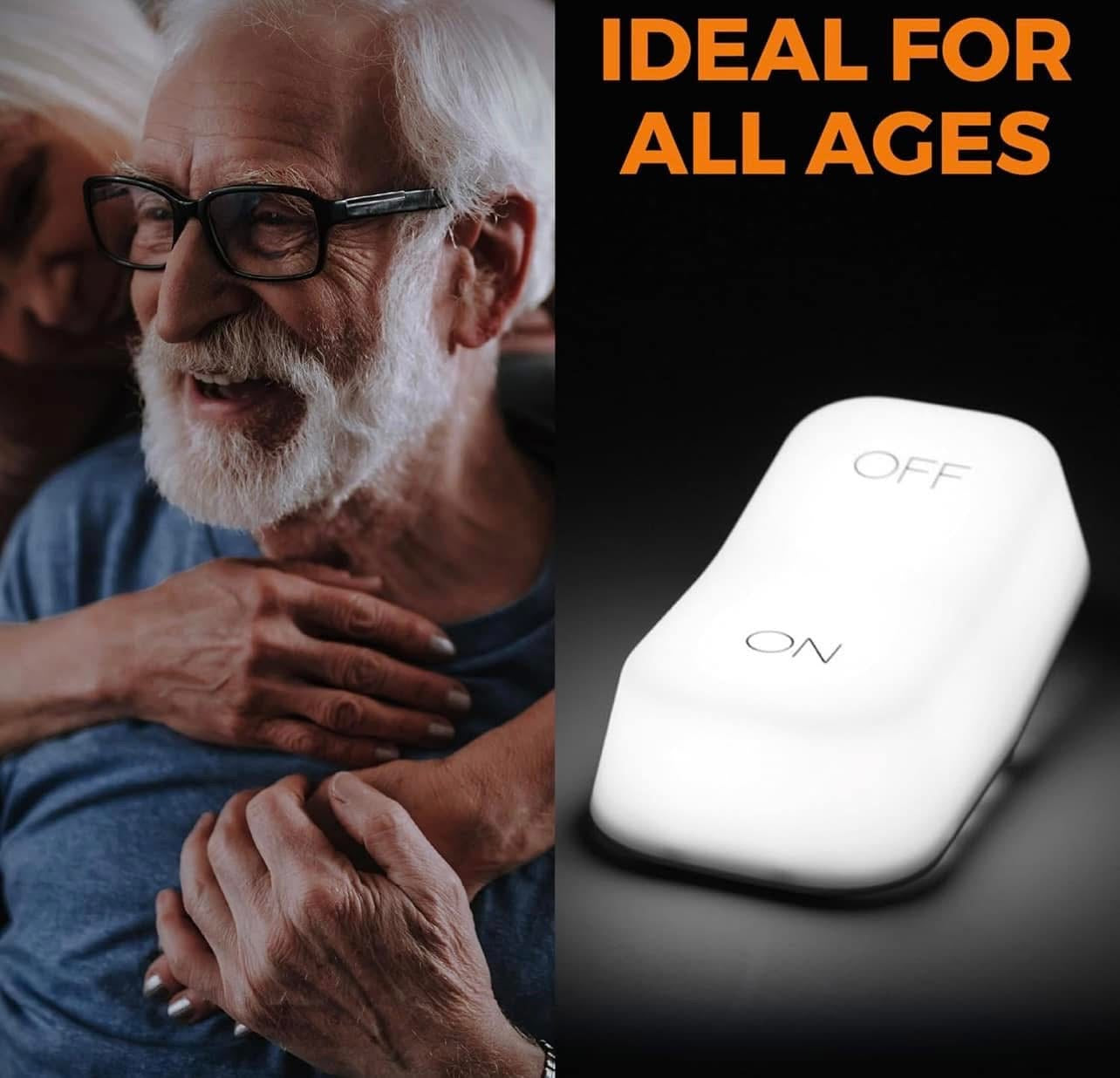 Powerfull Modern Touch-Activated LED Night Light - Minimalist Design with Soft, Warm Glow for Bedrooms and Hallways