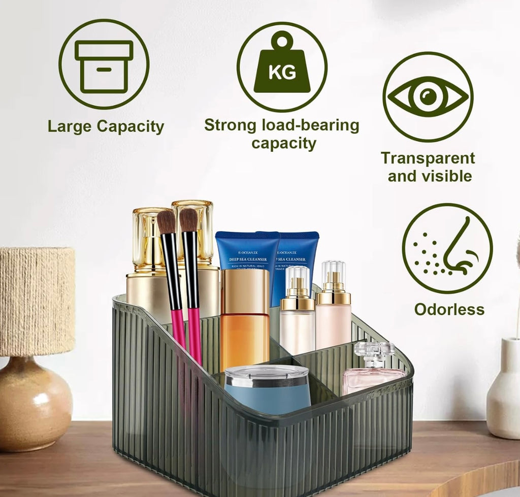 Makeup Organiser Thickened Make Up Organiser Large Cosmetics Organiser Grey