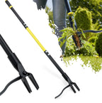 Jardineer Weed Remover Tool Stand Up, 45" Weeding Tools with 4 Claws, Long Handled Dandelion Puller Tool for Patio, Path, Driveway
