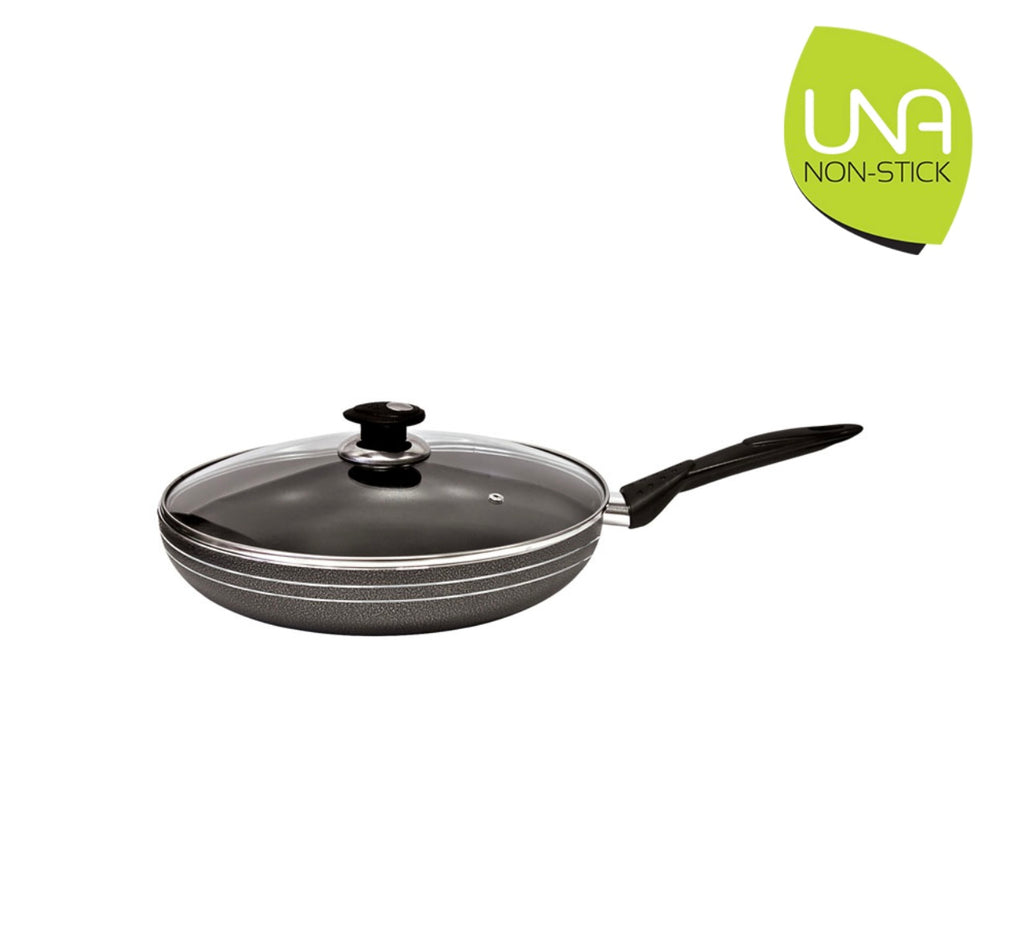 Una Non-Stick Frying Pan with Lid 30cm