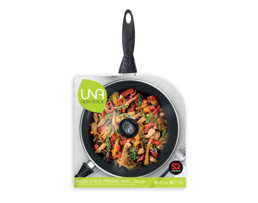 Una Non-Stick Frying Pan with Lid 30cm