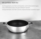 Pan & Lid Silence Pro Stainless Steel 28 cm Silver Black 4 Pcs