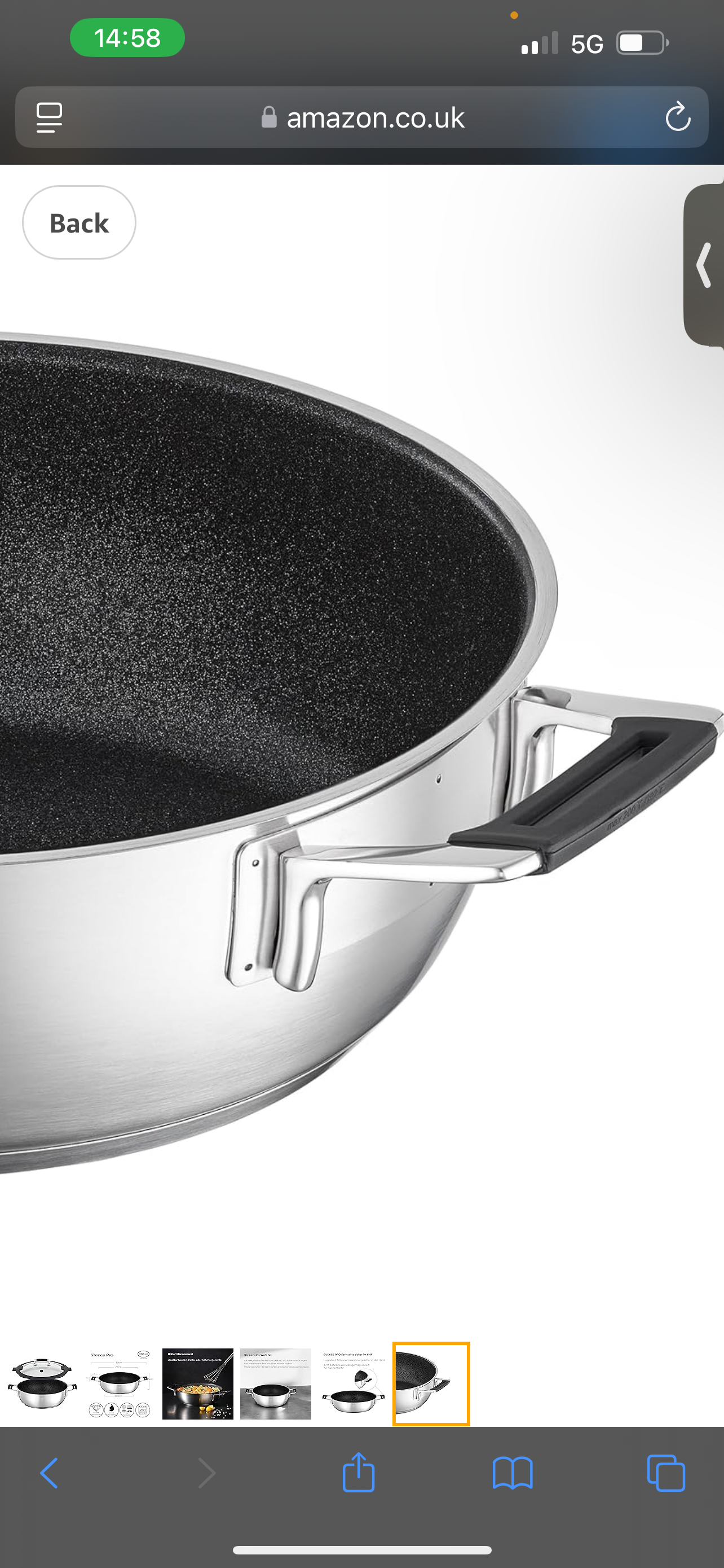 Pan & Lid Silence Pro Stainless Steel 28 cm Silver Black 4 Pcs