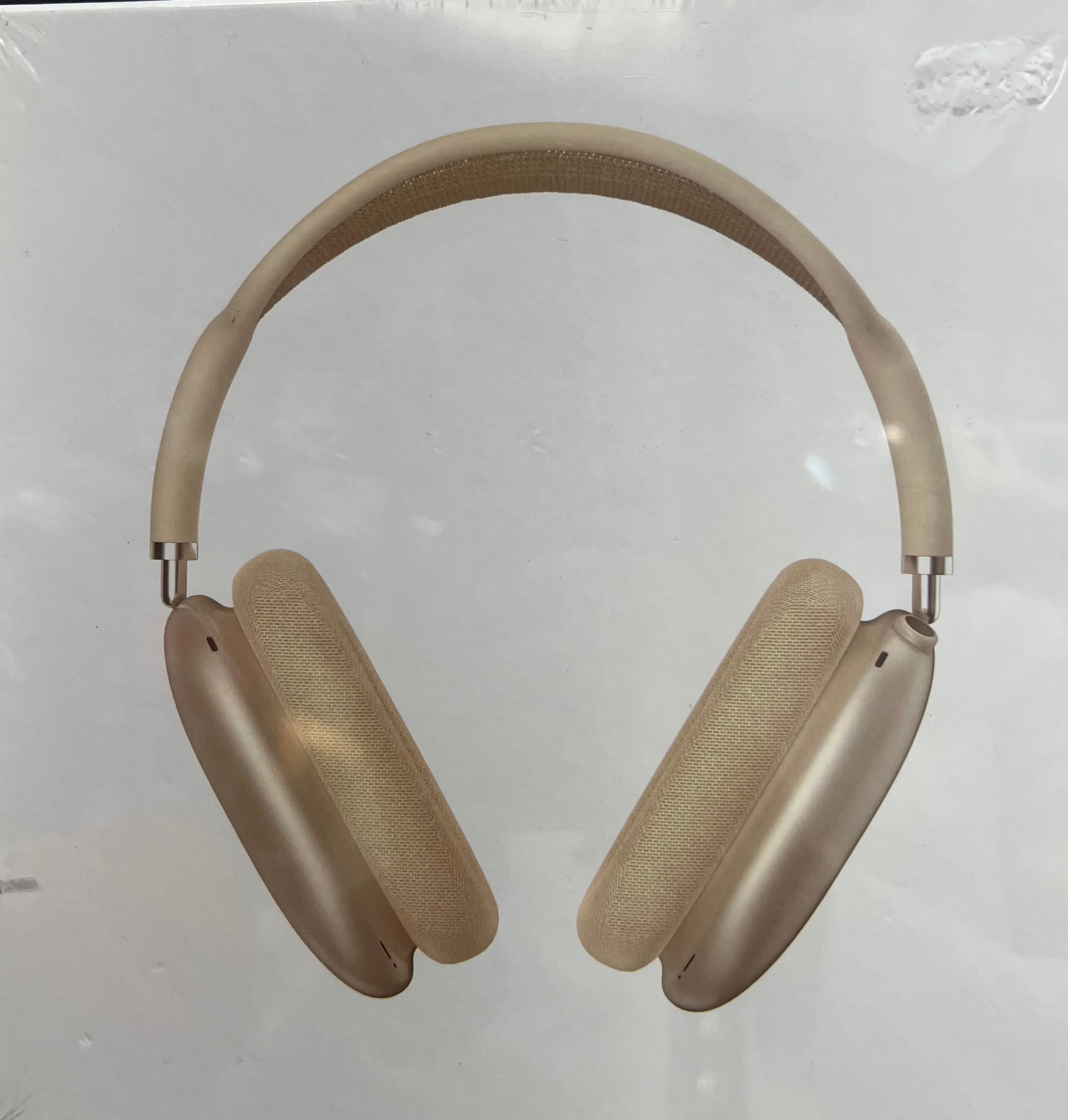 Bluetooth gold headphones max with Smart Case