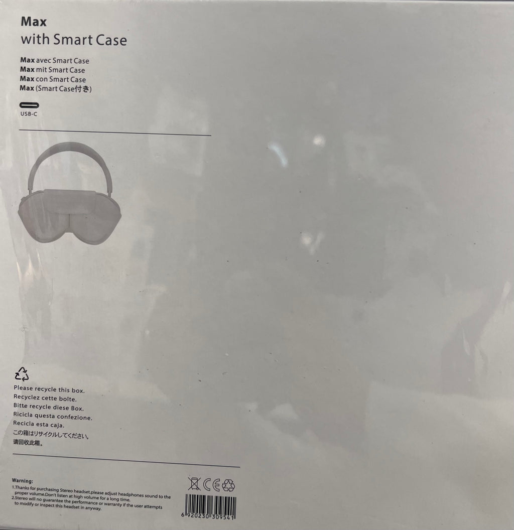 Bluetooth gold headphones max with Smart Case