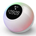 Te-Rich Rechargeable Alarm Clock with Bluetooth Speakers, Illuminated Alarm Clock, Portable with Touch Control, 10 Ringtones, 6 Hypnotic Sounds