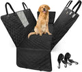 Premium Waterproof Car Seat Cover/Protector for Dogs with Armrest Opening - Quilted, Scratch Proof and Non-Slip - Isofix-Compatible - 45 x 133cm (Black)