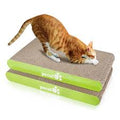 Pecute 2 Pack Cat Scratcher Scratching Boards, Small Medium Cat Lounger Catnip Included