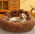 Plush Pet Cat Dog Beds Calming Non Slip Bear Paw Sleeping Cushion For small dogs.