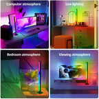 RGB Light Bar LED Table Lamp for Gaming TV Backlight Ambient Lighting USB Powered with APP and Remote Control Colors Music Sync