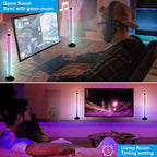 RGB Light Bar LED Table Lamp for Gaming TV Backlight Ambient Lighting USB Powered with APP and Remote Control Colors Music Sync