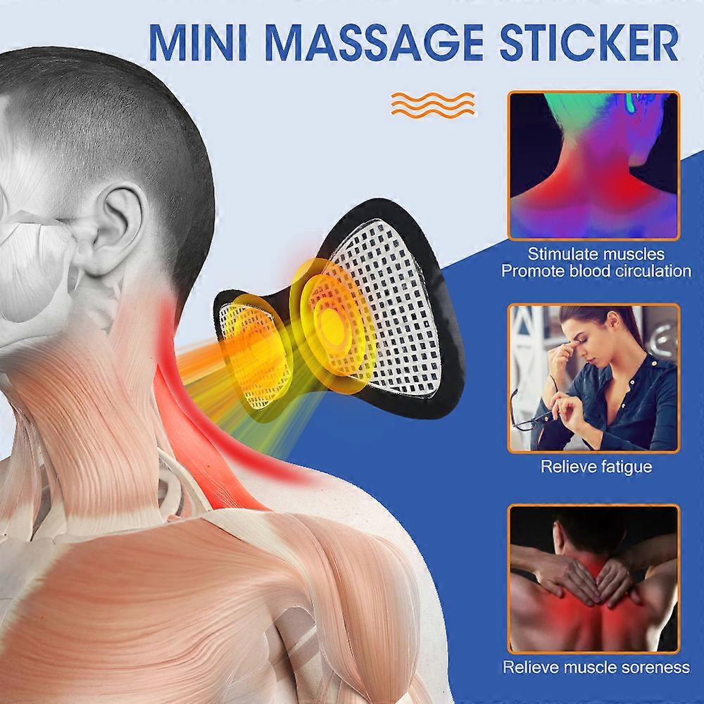 Mini Electric Massagers Sticker EMS Pulse Neck Massagers Relief