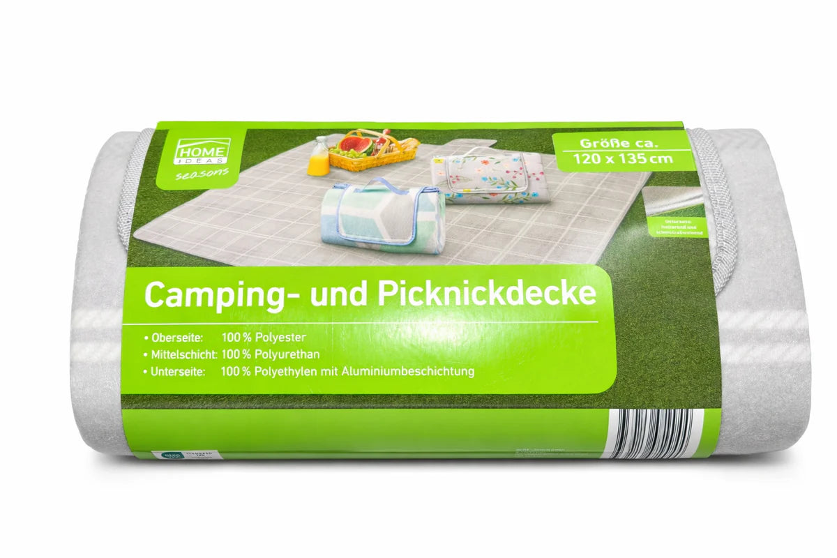 Waterproof Camping & Picnic Blanket with Carry Handle – Foldable Outdoor Mat 120x235cm