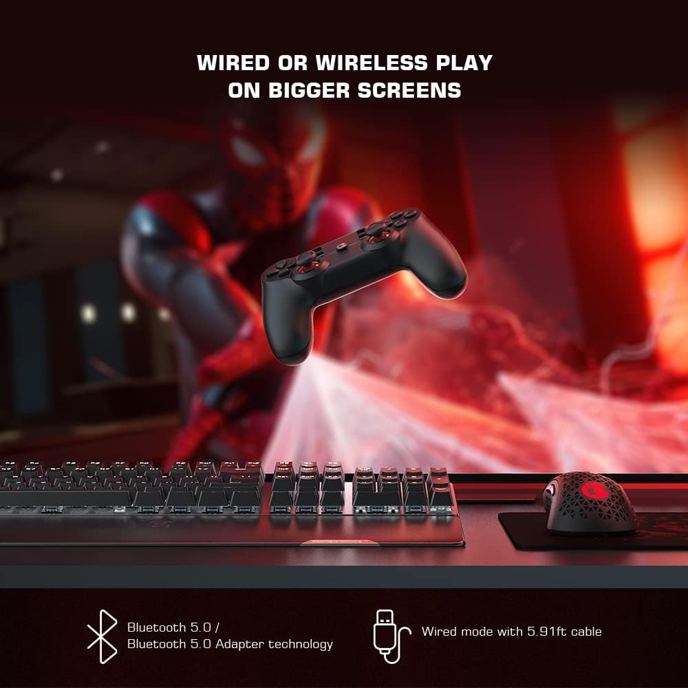 GameSir T3s Wireless Controller for Windows/iOS13+/Android Phone/Tablet, Bluetooth Game Controller for Switch, Apple Arcade MFi Gaming Mobile Gamepad with Adjustable Vibration