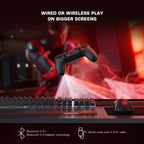 GameSir T3s Wireless Controller for Windows/iOS13+/Android Phone/Tablet, Bluetooth Game Controller for Switch, Apple Arcade MFi Gaming Mobile Gamepad with Adjustable Vibration