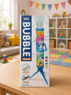 Bubble firework machine - rocket shape with LED lights & tripod stand