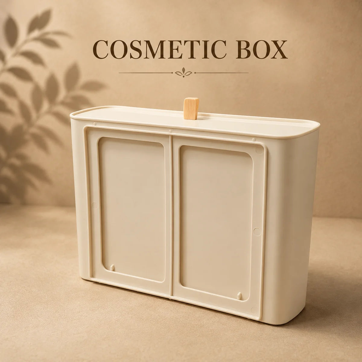 Cosmetic storage box - pull on drawer -conveniently designed for cosmetics & skincare products
