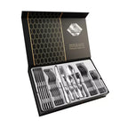 30X Cutlery Dinner Set Stainless Steel Tableware - Silver