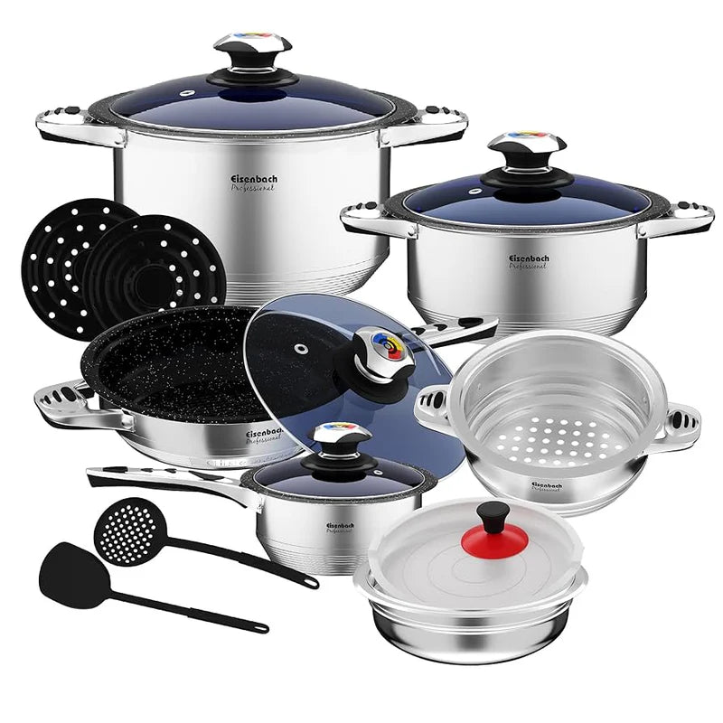 EISENBACH Cast Aluminium Cooking Pot Set