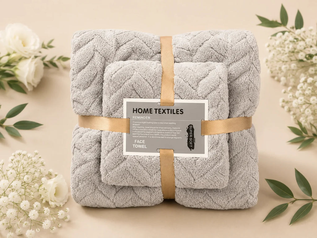 Luxury super soft face towels pack of 2 - random colour will be packed
