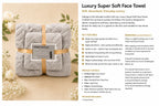 Luxury super soft face towels pack of 2 - random colour will be packed