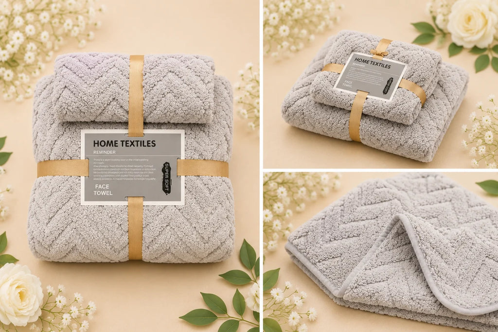 Luxury super soft face towels pack of 2 - random colour will be packed