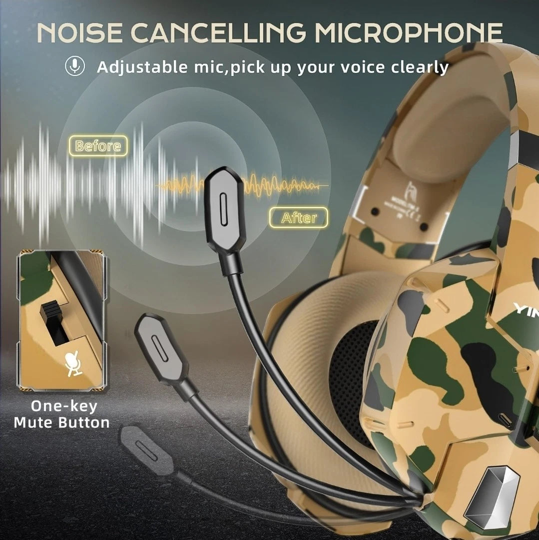 YINSAN Gaming Headset with Microphone for PS4, Xbox Series X|S, Nintendo, Switch
