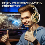 YINSAN Gaming Headset with Microphone for PS4, Xbox Series X|S, Nintendo, Switch