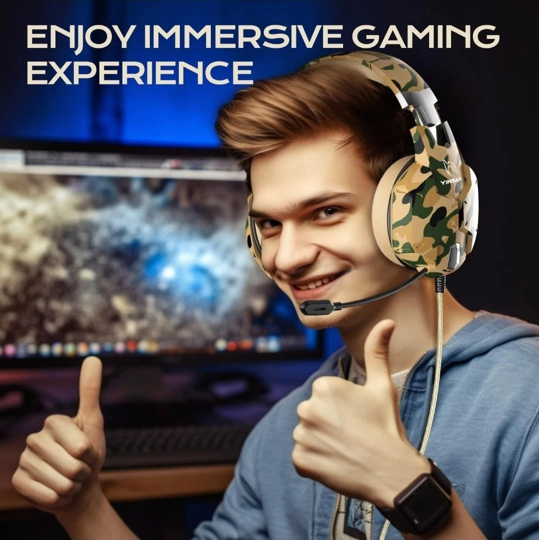 YINSAN Gaming Headset with Microphone for PS4, Xbox Series X|S, Nintendo, Switch
