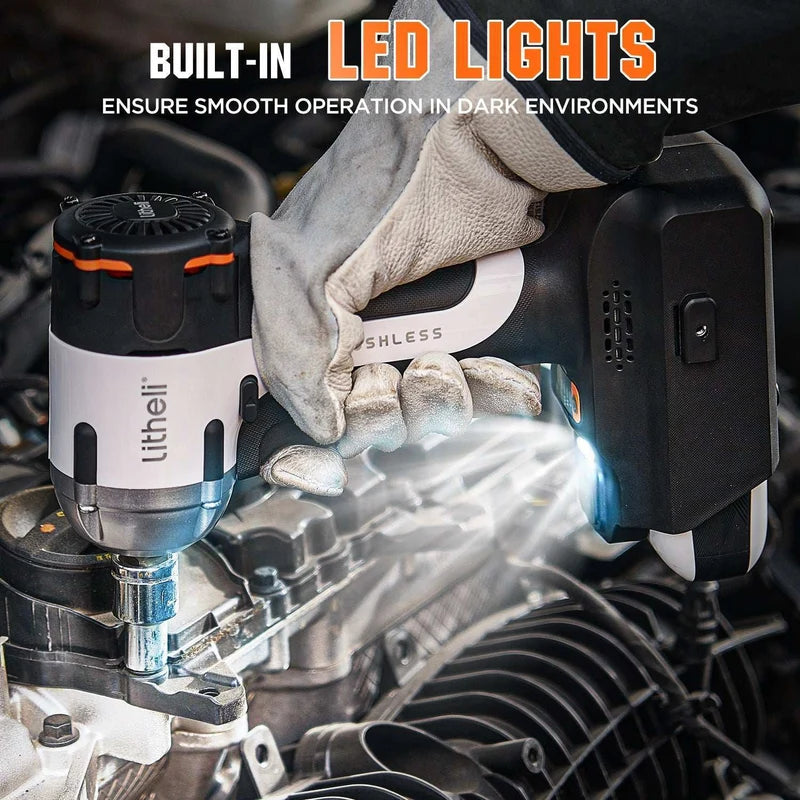 Litheli U20 20V Brushless Impact Wrench | with 2.0Ah Battery Options