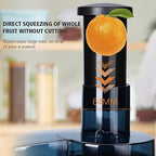 Juicer, 800W Whole Fruit & Vegetable Extractor with 64mm Wide Mouth Chute, Anti-Drip, Anti-Slip, 2 Speeds, Easy to Clean