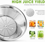 Juicer, 800W Whole Fruit & Vegetable Extractor with 64mm Wide Mouth Chute, Anti-Drip, Anti-Slip, 2 Speeds, Easy to Clean