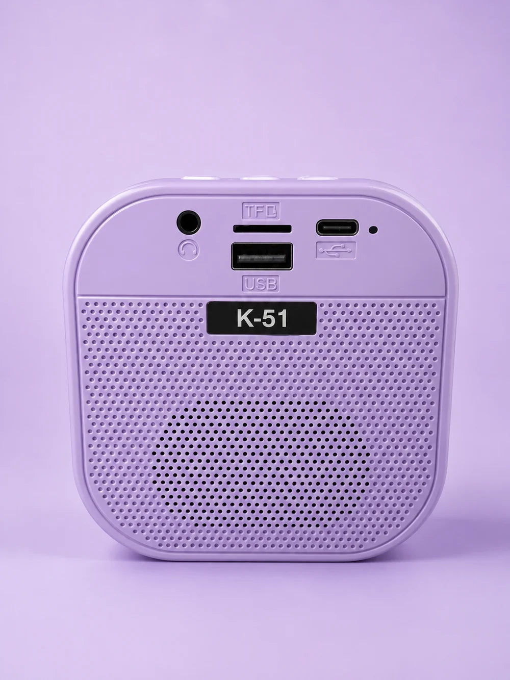 Karaoke Wireless bluetooth speaker with 2 microphones - USB Type-C rechargeable speaker and microphones