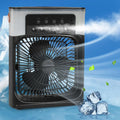 Mini Air Cooler Fan Portable Conditioner Humidifier Purifier USB Cooling Black