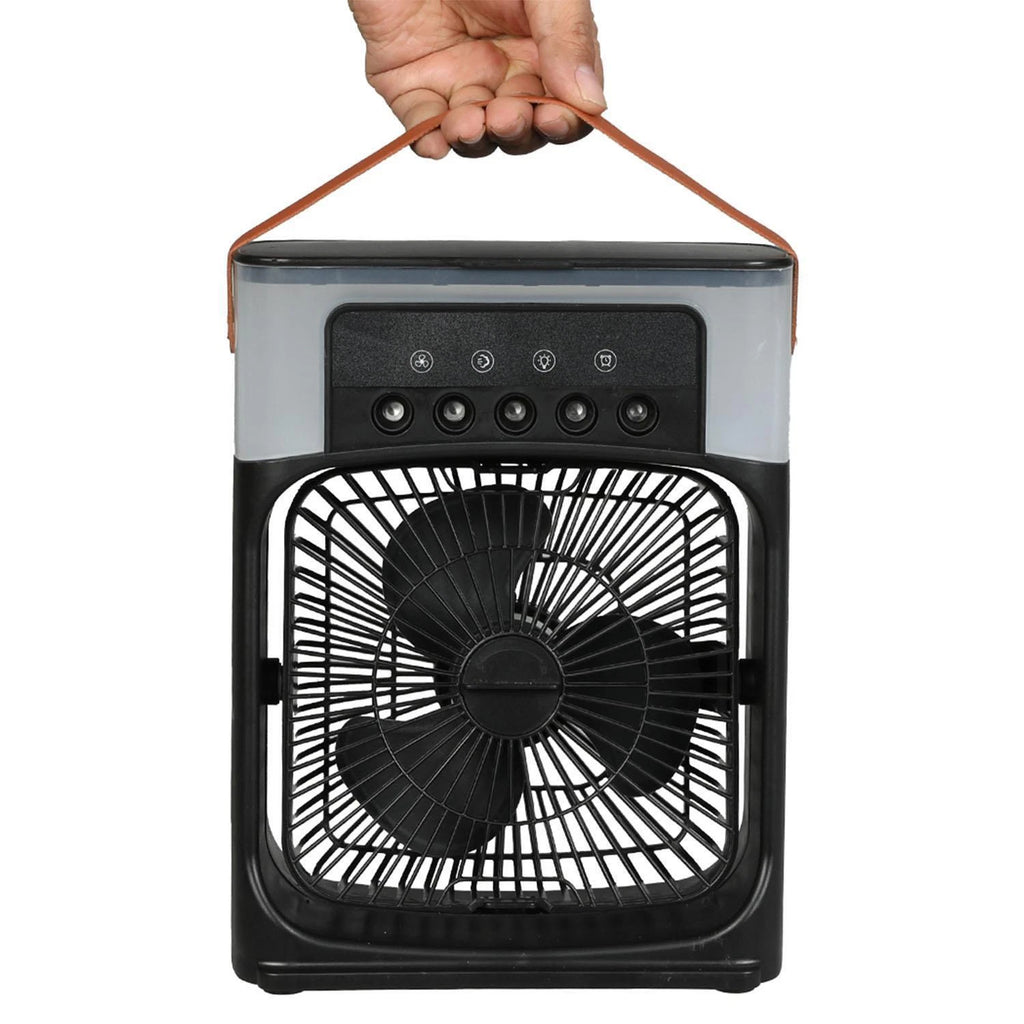 Mini Air Cooler Fan Portable Conditioner Humidifier Purifier USB Cooling Black