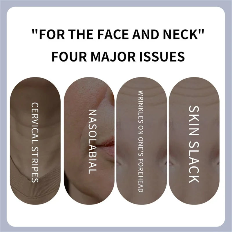 MJ-400 Neck Massage Device Anti Wrinkle EMS Neck Massager Skin Tightening Beauty - Black