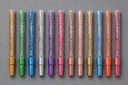 NAIL ART PEN - 12 METALLIC COLORS - (nib size - 0.6 TO 1mm)