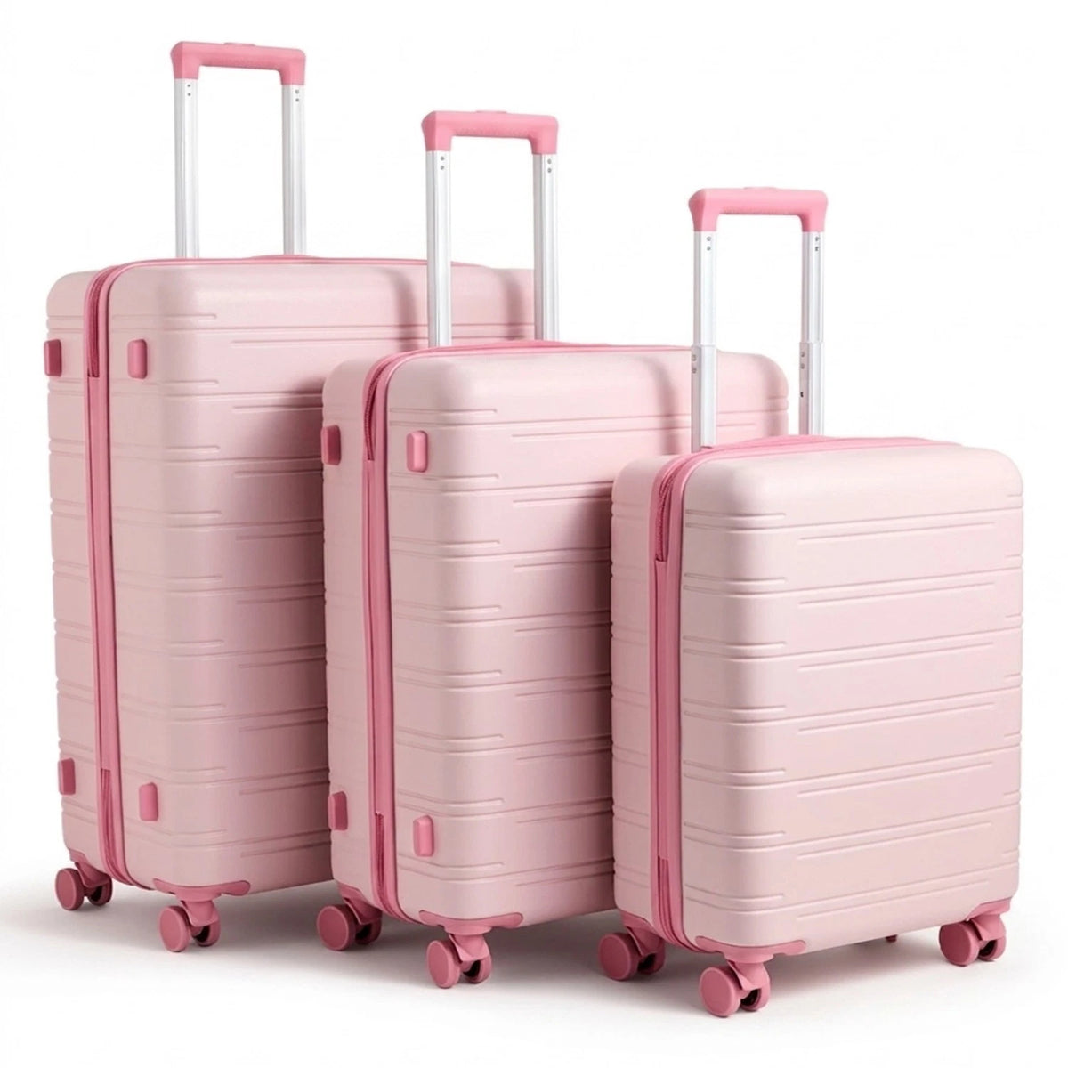 20'' 24'' 28'' Lightweight Hard Shell Luggage Suitcase 4 wheel Travel Set