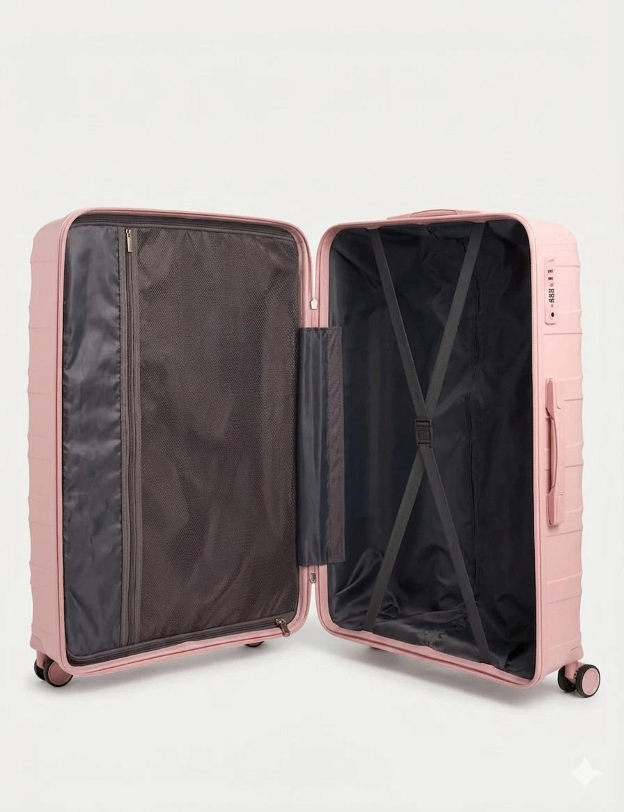 20'' 24'' 28'' Lightweight Hard Shell Luggage Suitcase 4 wheel Travel Set