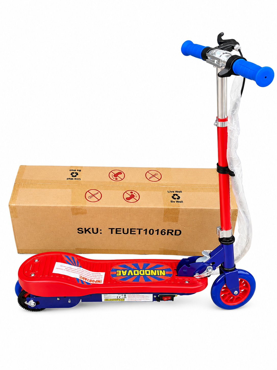 NINODOVAE Electric Kick Scooter for Kids 5+
