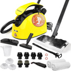 Multi-Purpose Steam Cleaner for All Accessories 21 Pieces, Manual Steam Cleaner and Shoulder Strap, for Cleaning Upholstered Furniture, Sofa, Tile, Floor, Window & Car