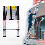 2.9M / 3.2M / 3.8M / 4.6M Extendable Portable Foldable Telescopic Ladder | Silver | 3.8M No ratings yet