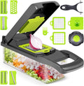 Multifunction Vegetable Chopper, 14 in 1 Salad Cutter Food Dicer Veg Chopper with 7 Blades for Kitchen