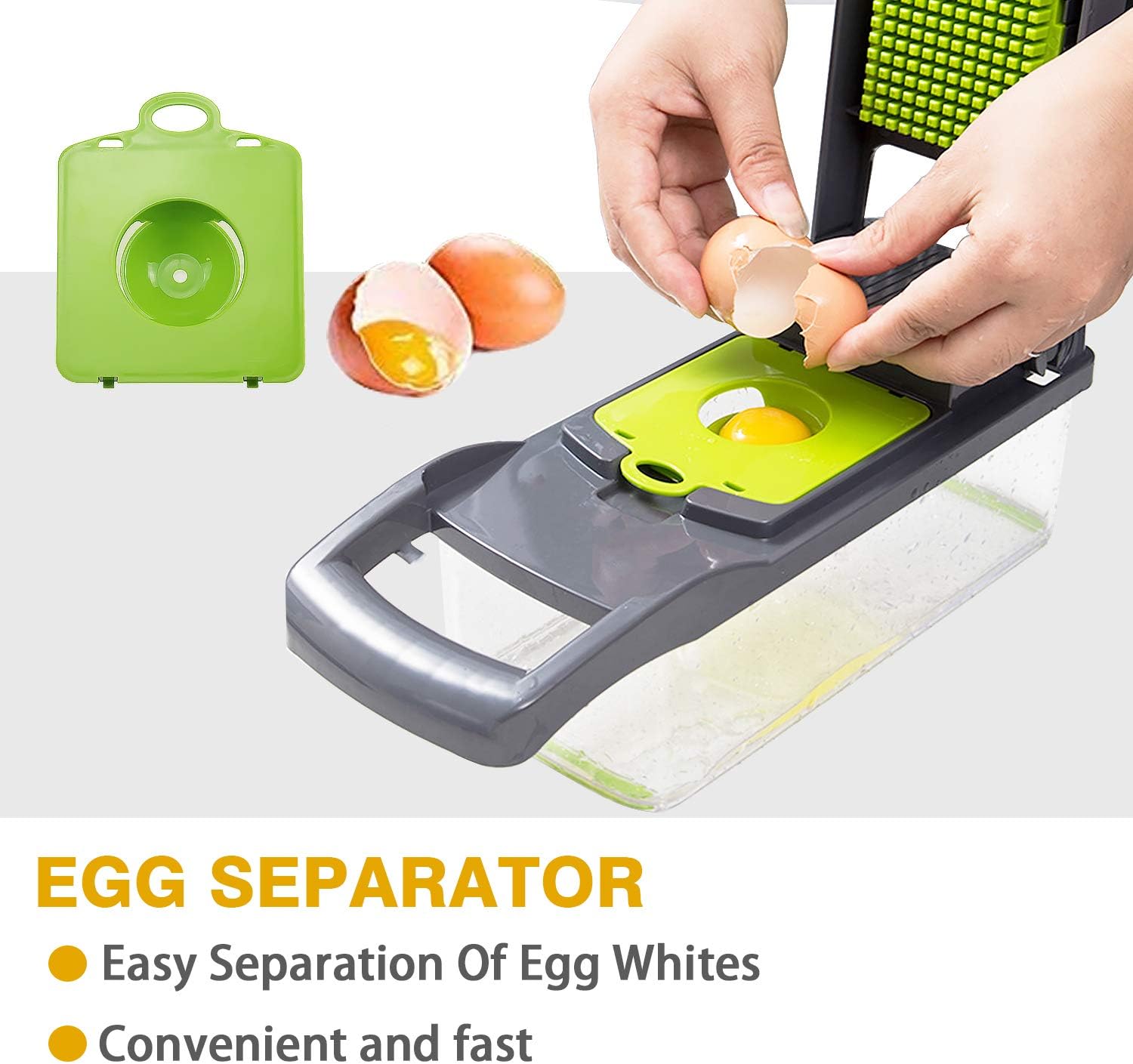 Multifunction Vegetable Chopper, 14 in 1 Salad Cutter Food Dicer Veg Chopper with 7 Blades for Kitchen